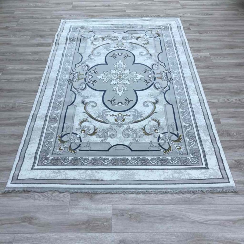 سجاد تركي سيرينتي نشقه ايراني 36235 كريم كريم مقاس 100*400