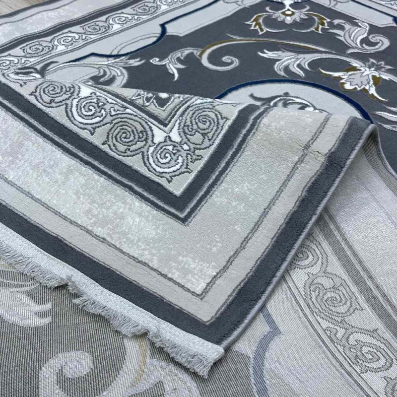 سجاد تركي سيرينتي نشقه ايراني 36235 رصاصي مقاس 100*300
