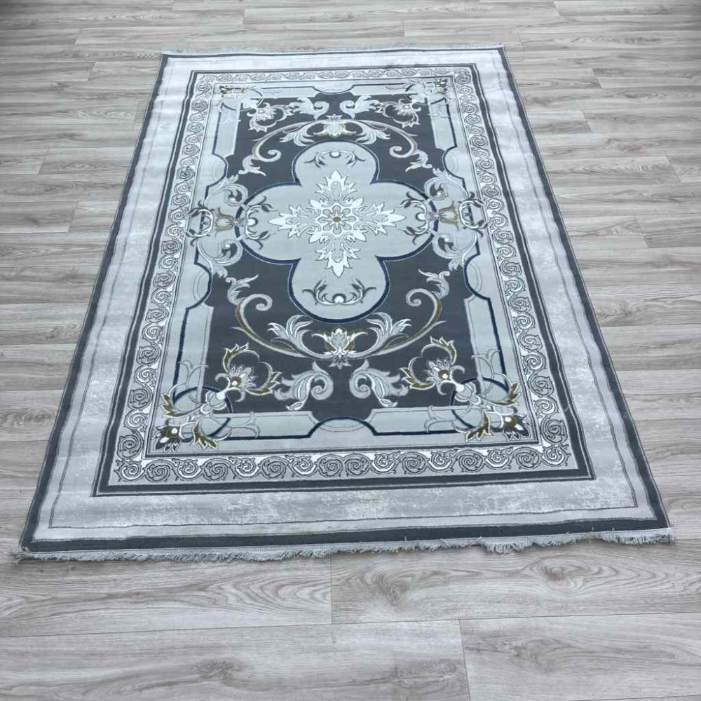 سجاد تركي سيرينتي نشقه ايراني 36235 رصاصي مقاس 300*400