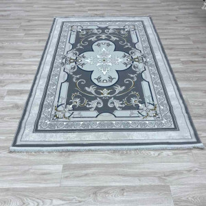 سجاد تركي سيرينتي نشقه ايراني 36235 رصاصي مقاس 300*400