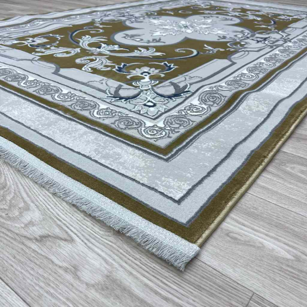 سجاد تركي سيرينتي نشقه ايراني 36235 ذهبي مقاس 100*400