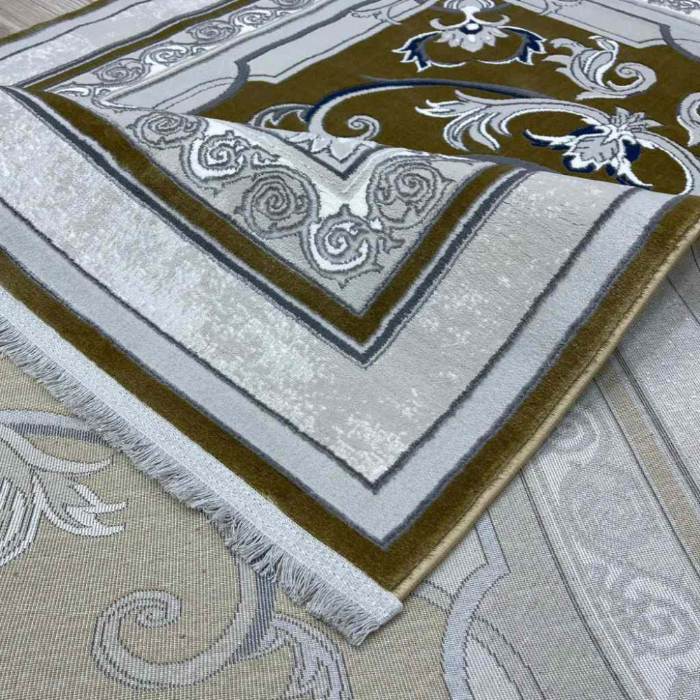 سجاد تركي سيرينتي نشقه ايراني 36235 ذهبي مقاس 100*400