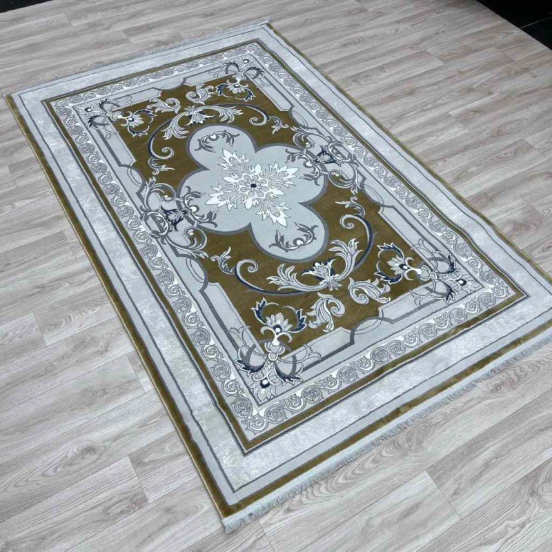 سجاد تركي سيرينتي نشقه ايراني 36235 ذهبي مقاس 100*400 سجاد تركي سيرينتي نشقه ايراني 36235 ذهبي مقاس 100*400