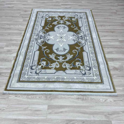 سجاد تركي سيرينتي نشقه ايراني 36235 ذهبي مقاس 100*400