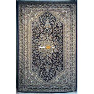 سجاد تركي الفخامة صوف اكرليك خيط مبروم  37878 لون كحلي مقاس 100*200