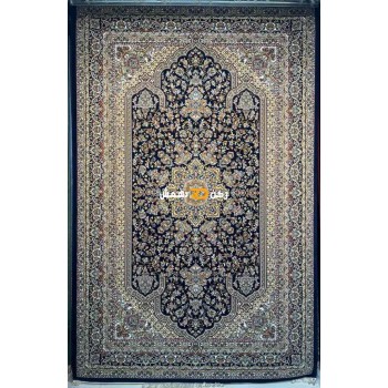 سجاد تركي الفخامة صوف اكرليك خيط مبروم  37878 لون كحلي مقاس 400*400