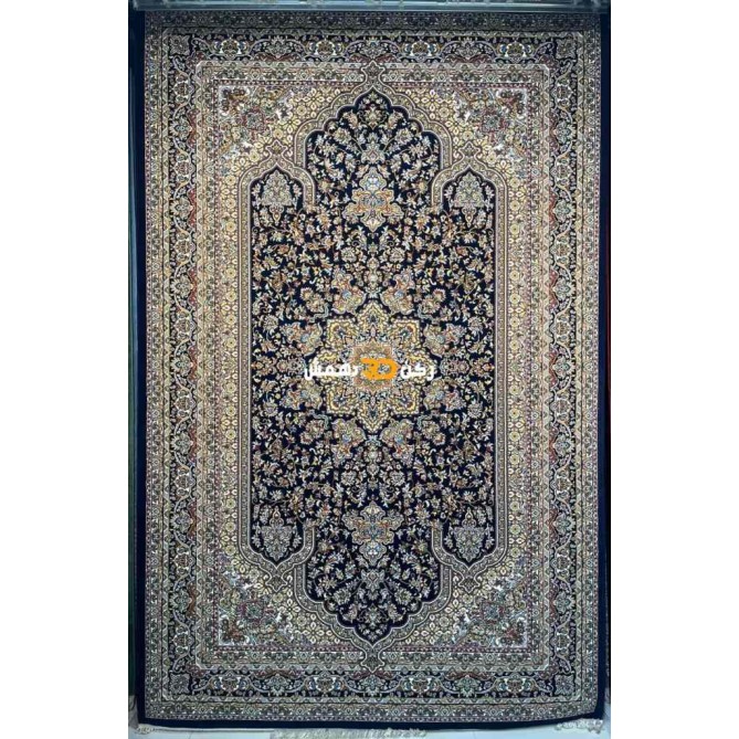 سجاد تركي الفخامة صوف اكرليك خيط مبروم  37878 لون كحلي مقاس 200*300