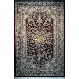 سجاد تركي الفخامة صوف اكرليك خيط مبروم  37878 لون احمر عنابي مقاس 250*350