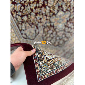 سجاد تركي الفخامة صوف اكرليك خيط مبروم  37878 لون احمر عنابي مقاس 250*350