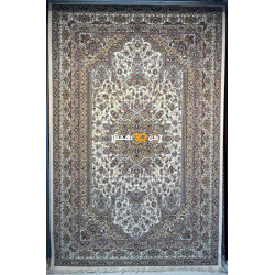 سجاد تركي الفخامة صوف اكرليك خيط مبروم  37878 لون كريم مقاس 400*600