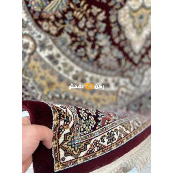 سجاد تركي الفخامة صوف اكرليك خيط مبروم  36963 لون احمر عنابي مقاس 400*600
