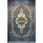 سجاد تركي الفخامة صوف اكرليك خيط مبروم  36963 لون سماوي مقاس 150*230