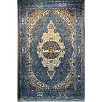 سجاد تركي الفخامة صوف اكرليك خيط مبروم  36963 لون سماوي مقاس 400*600