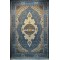 Luxury Turkish carpet wool acrylic twisted yarn 36963 Blue color size 100*200