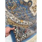 سجاد تركي الفخامة صوف اكرليك خيط مبروم  36963 لون سماوي مقاس 150*230