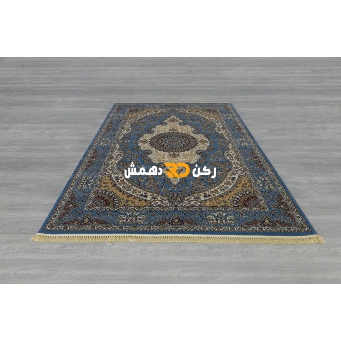 سجاد تركي الفخامة صوف اكرليك خيط مبروم  36963 لون سماوي مقاس 400*400