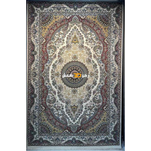 سجاد تركي الفخامة صوف اكرليك خيط مبروم  36963 لون كريم مقاس 400*500