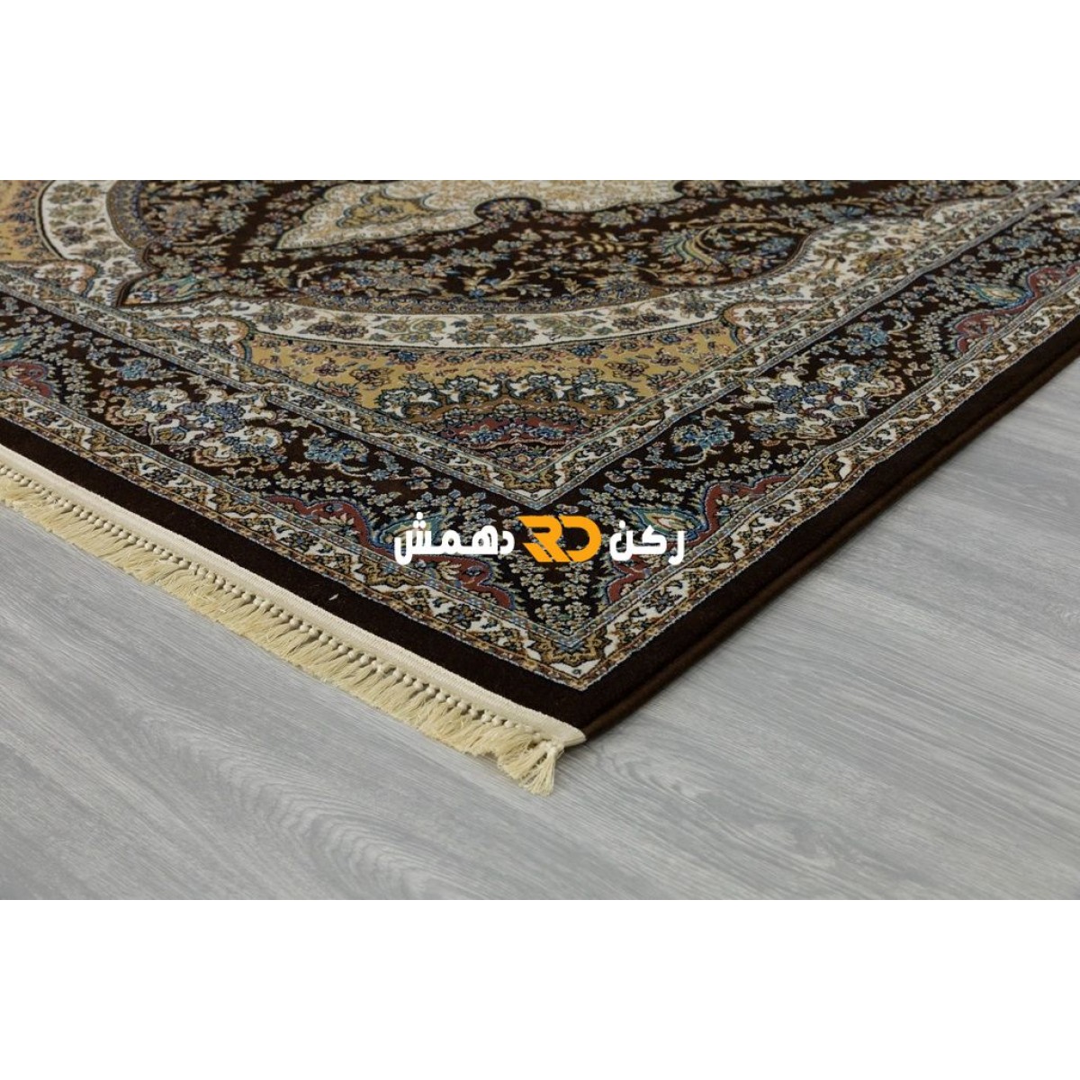 سجاد تركي الفخامة صوف اكرليك خيط مبروم  36963 لون بني مقاس 400*400