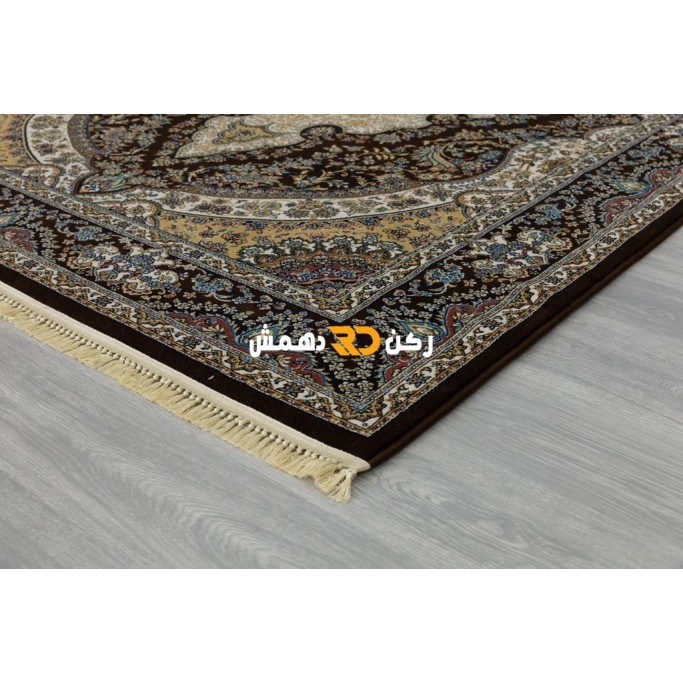 سجاد تركي الفخامة صوف اكرليك خيط مبروم  36963 لون بني مقاس 150*230