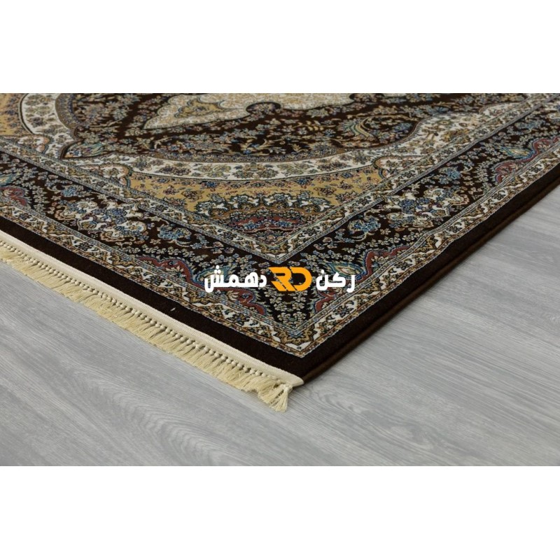 سجاد تركي الفخامة صوف اكرليك خيط مبروم  36963 لون بني مقاس 100*200