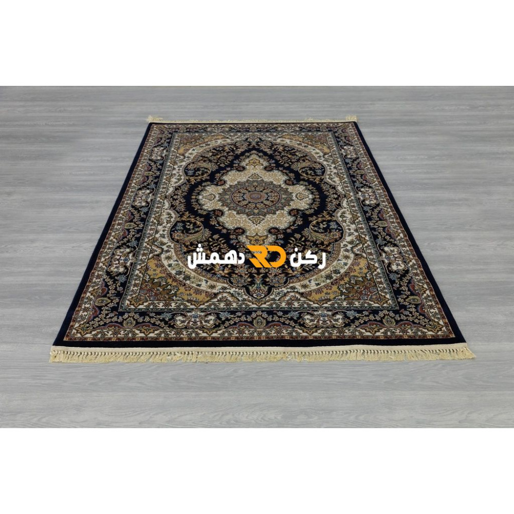 سجاد تركي الفخامة صوف اكرليك خيط مبروم  36963 لون كحلي مقاس 200*300