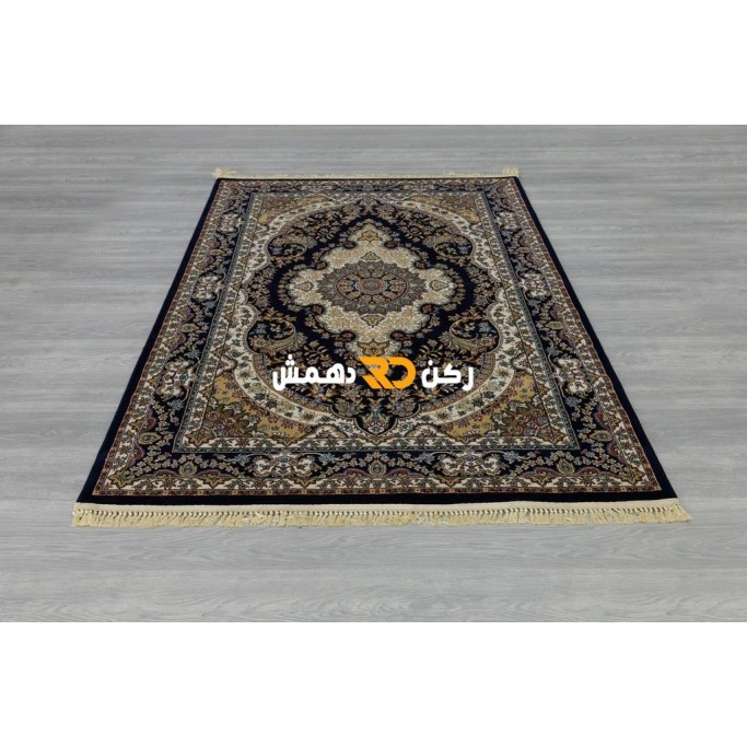 سجاد تركي الفخامة صوف اكرليك خيط مبروم  36963 لون كحلي مقاس 400*400
