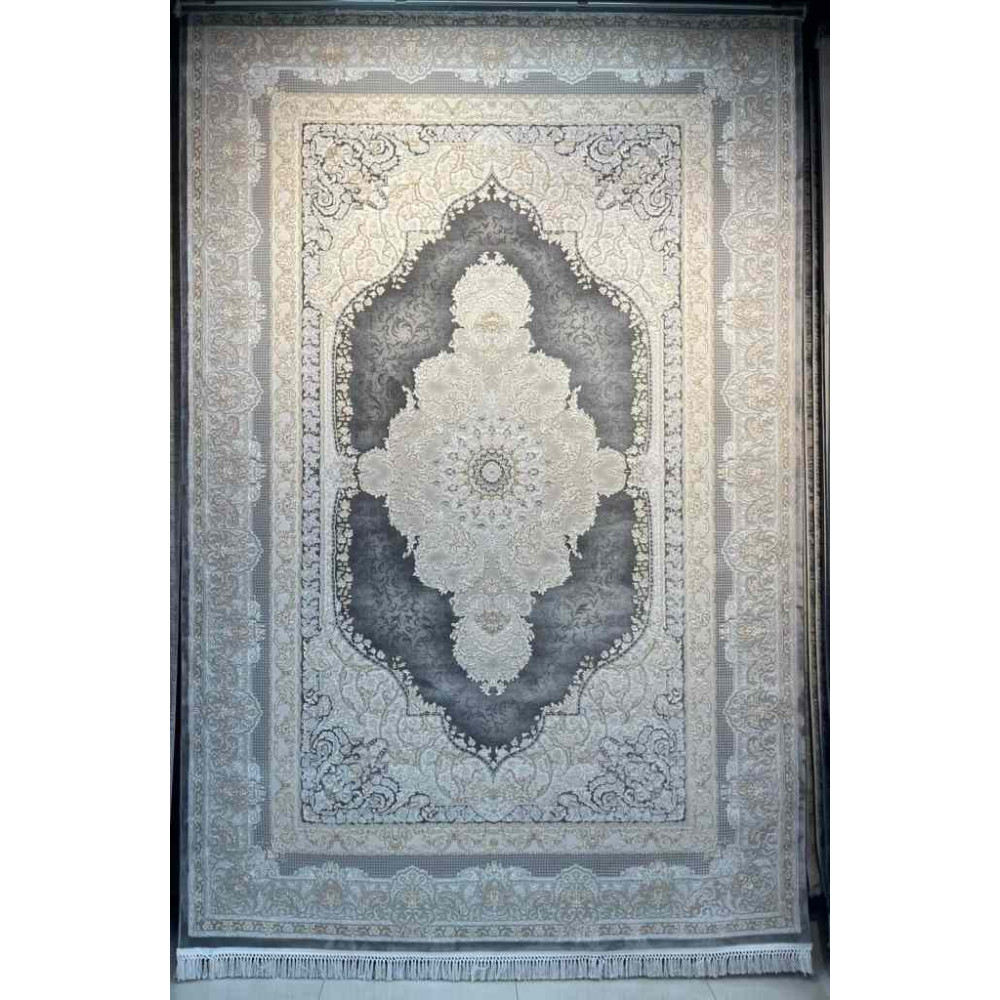 سجاد تركي اليمامة كلاسيك سميك ناعم 40378A رصاصي مقاس 100*400