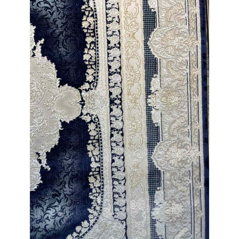 سجاد تركي اليمامة كلاسيك سميك ناعم 40378A كحلي مقاس 200*300