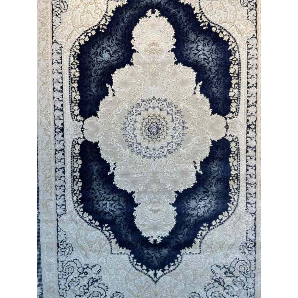 سجاد تركي اليمامة كلاسيك سميك ناعم 40378A كحلي مقاس 200*300