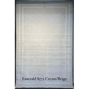 سجاد تركي اطار برواز الزمرد 8572 كريم بيج مقاس 400*500