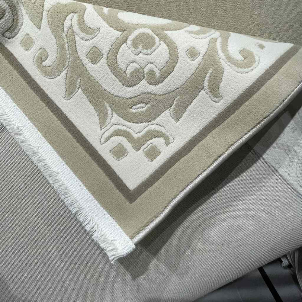 سجاد تركي فلورنس J674 بيج كريم مقاس 100*200