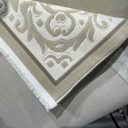 سجاد تركي فلورنس J674 بيج كريم مقاس 100*200