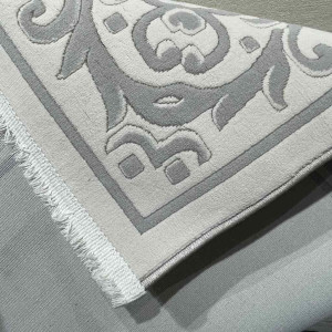 سجاد تركي فلورنس J674 كريم رصاصي مقاس 100*200