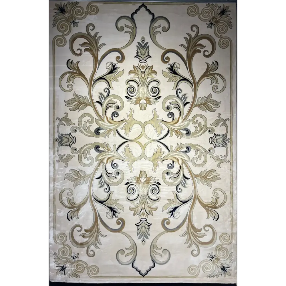 سجاد تركي لمينا نقش فرنسي 40844A كريم مقاس 400*400