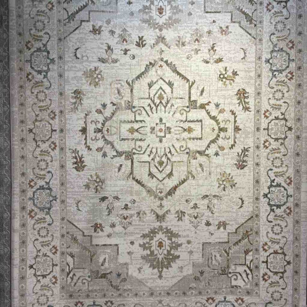 سجاد تركي بوهيمي اورنات G0641A كريم مقاس 80*150