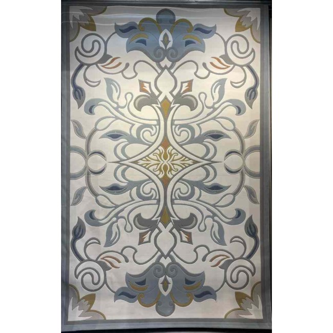 سجاد تركي بالاس S0190A ابيض سماوي مقاس 100*400