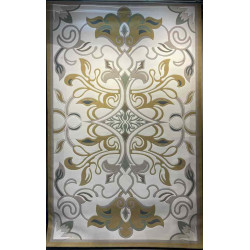 سجاد تركي بالاس S0190A  ابيض ذهبي مقاس 400*400