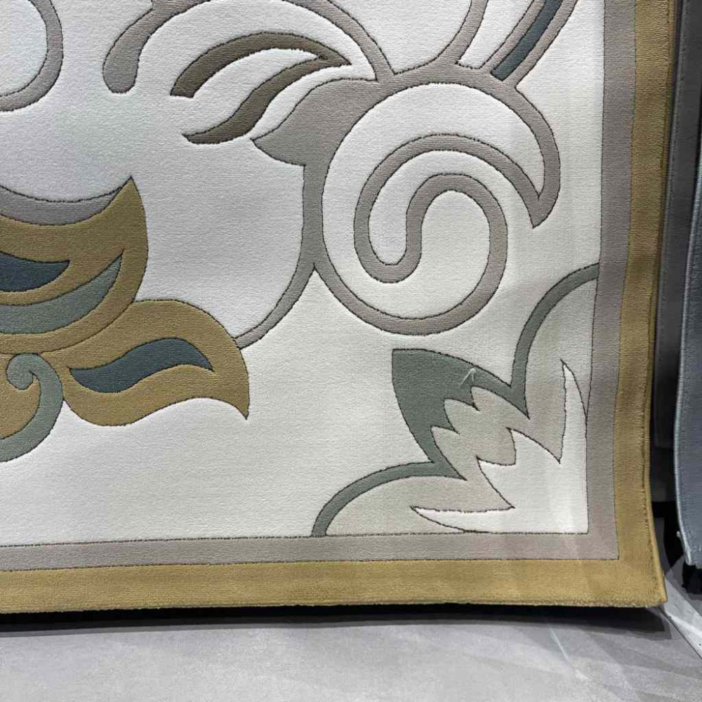 سجاد تركي بالاس S0190A ابيض ذهبي مقاس 100*200 سجاد تركي بالاس S0190A ابيض ذهبي مقاس 100*200