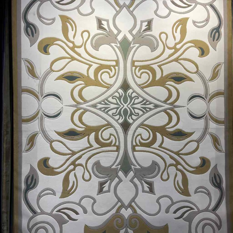 سجاد تركي بالاس S0190A  ابيض ذهبي مقاس  100*200