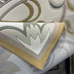 سجاد تركي بالاس S0190A ابيض ذهبي مقاس 400*400 سجاد تركي بالاس S0190A ابيض ذهبي مقاس 400*400