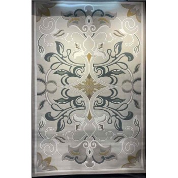 سجاد تركي بالاس S0190A  ابيض رصاصي مقاس 500*600