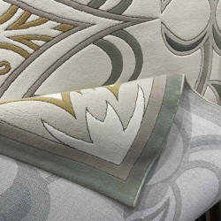 سجاد تركي بالاس S0190A ابيض اخضر مقاس 100*200 سجاد تركي بالاس S0190A ابيض اخضر مقاس 100*200