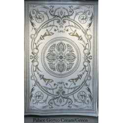 سجاد تركي بالاس G0710 كلاسيك نقش ملكي قصور سميك ناعم كريم اخضر مقاس 250*350 سجاد تركي بالاس G0710 كلاسيك نقش ملكي قصور سميك ناعم كريم اخضر مقاس 250*350