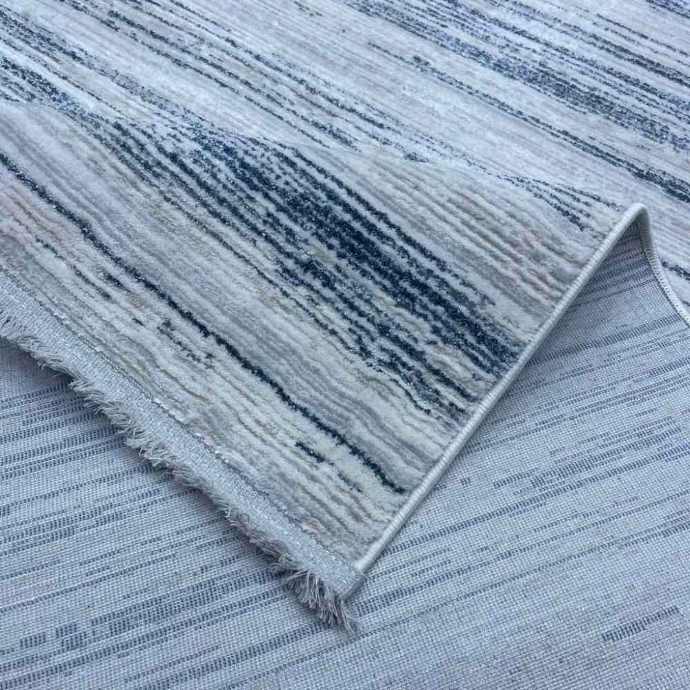 سجاد بيرل تركي 26815A كريم سماوي مقاس 300*400