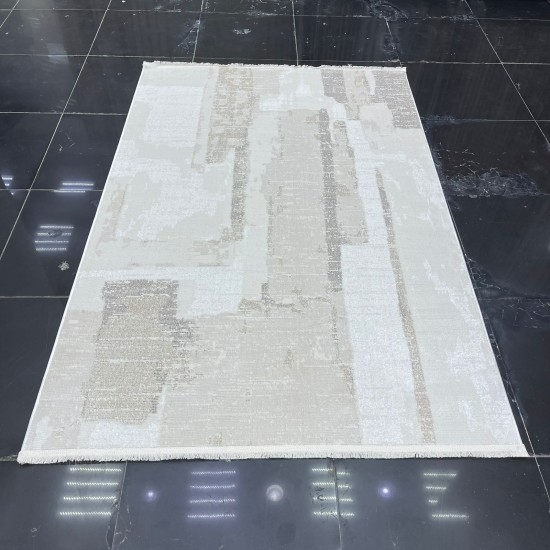 Turkish Pearl Carpet 28627A Cream Size 80*150 Turkish Pearl Carpet 28627A Cream Size 80*150