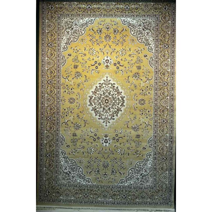 سجاد تركي صفوان كلاسيك سميك ناعم 40571 ذهبي مقاس 100*300