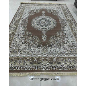 سجاد تركي صفوان كلاسيك سميك ناعم 38592 فيزون مقاس 400*600