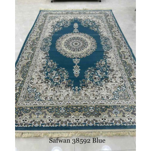 سجاد تركي صفوان كلاسيك سميك ناعم 38592 سماوي مقاس 100*200