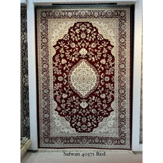 Safwan Classic Thick Soft Turkish Carpet 40571 red Size 400*600 Safwan Classic Thick Soft Turkish Carpet 40571 red Size 400*600