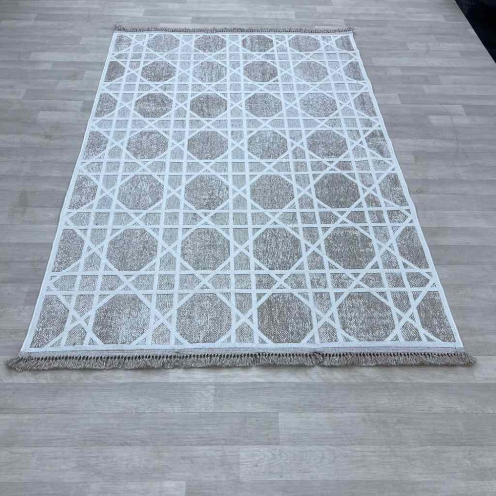 Soho Turkish burlap carpet 24579A cream size 200*300